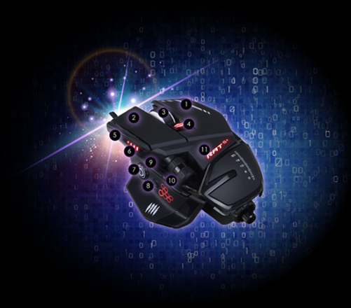 Mad Catz RAT 6+ Kablolu Gaming Mouse Beyaz