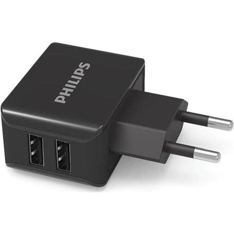 Philips DLP2502 2 USB Çıkışlı Duvar Şarj Adaptörü