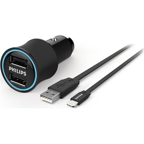 Philips DLP2553U Araç içi Şarj Aleti ve Lightning Kablo Set